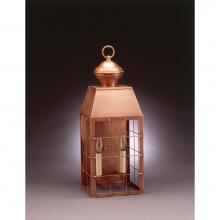 Northeast Lantern 8351-DB-LT2-CLR - H-Rod Wall Dark Brass 2 Candelabra Sockets Clear Glass