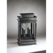 Northeast Lantern 8811-DB-LT2-CLR-PM - Wall Dark Brass 2 Candelabra Sockets Clear Glass Plain Mirror