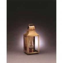 Northeast Lantern 9031-AB-CIM-CLR - Culvert Top Wall Antique Brass Medium Base Socket With Chimney Clear Glass