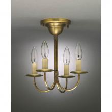 Northeast Lantern 904F-DB-LT4 - Hanging J-Arms Dark Brass 4 Candelabra Sockets