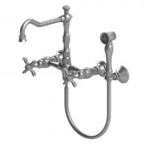 Rubinet Canada 8XRVCCHCH - Wall Mnt Kitchen Bridge W/Hhs