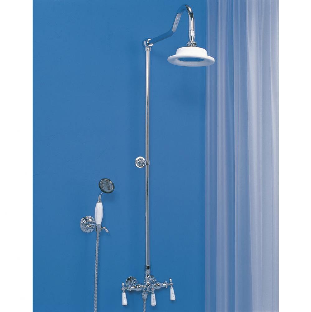 Chrome Exposed Wall Mount Shower Set