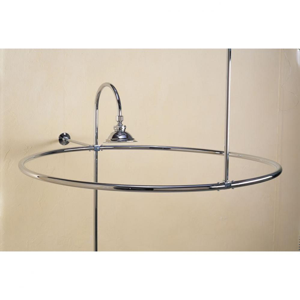 Chrome Circular Shower Enclosure