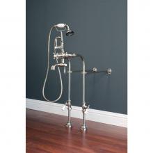 Strom Living P0974C - Chrome Faucet & Over The Rim Supply Set Kit.  Includes Thermostatic 7'' Center Fa