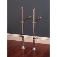 Strom Living P1135-28C - Chrome Free Standing Supply Set W/Shutoffs