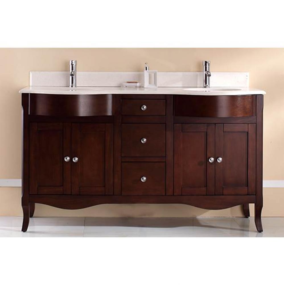 Bella 60'' double-sink vanity