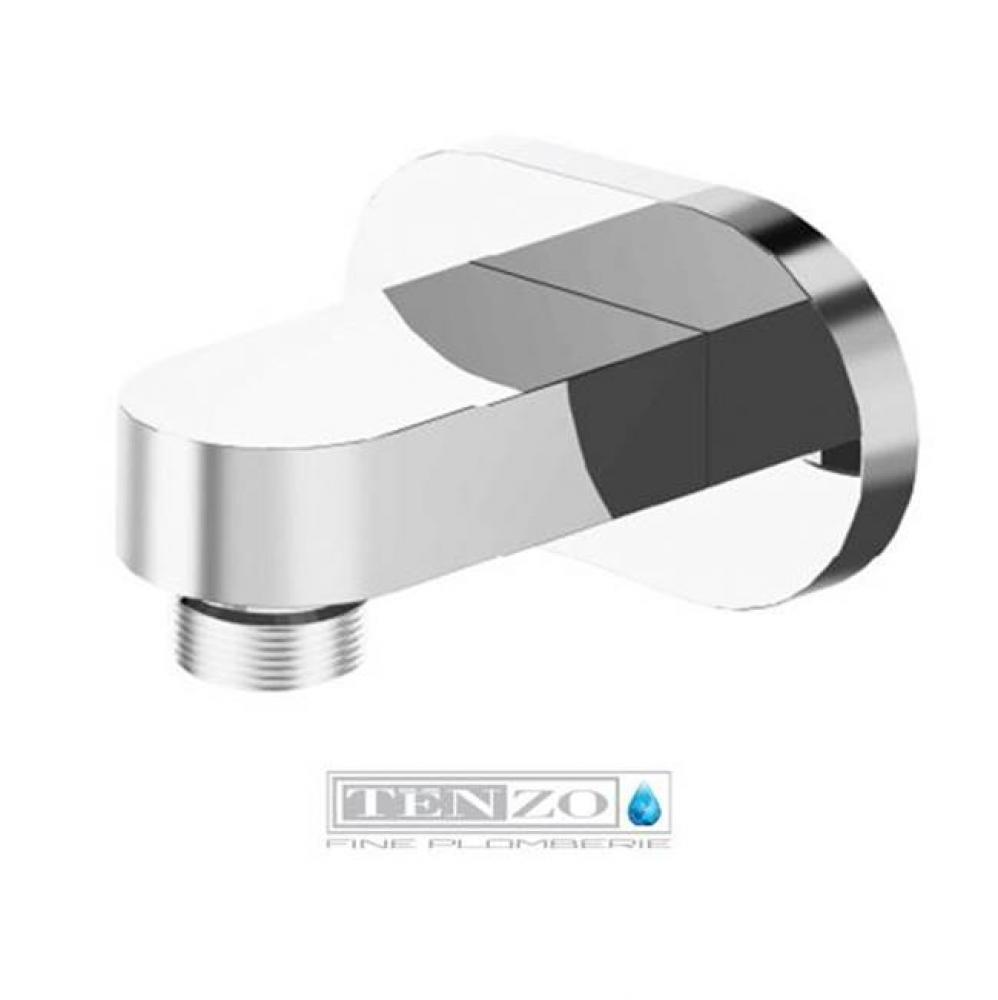 Wall supply elbow brass chrome