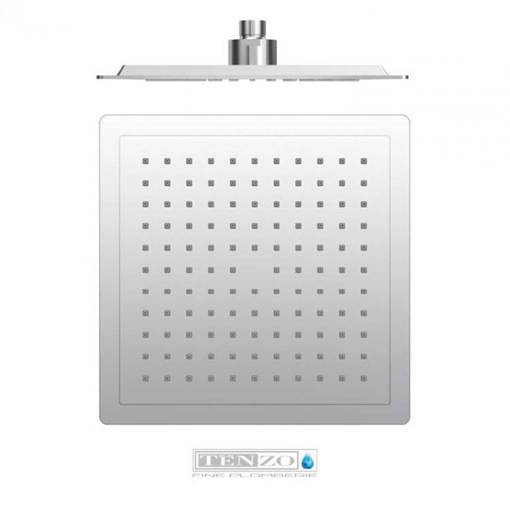 shower head square 23x23cm [9in] PVC chrome