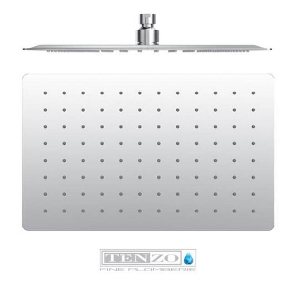 shower head 20x30cm [8x12in] stainless steel 2mm chrome