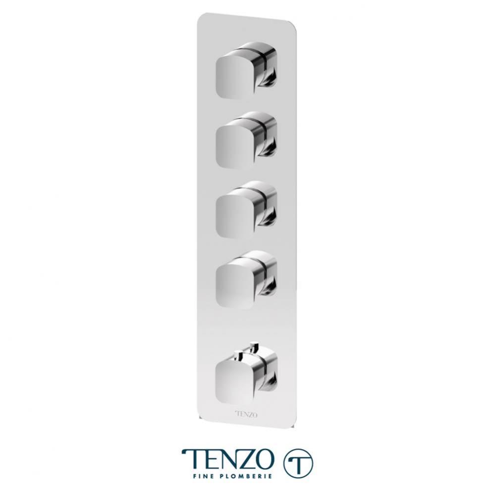 Extenza Valve Trims Delano Thermo. 4 Functions Chrome