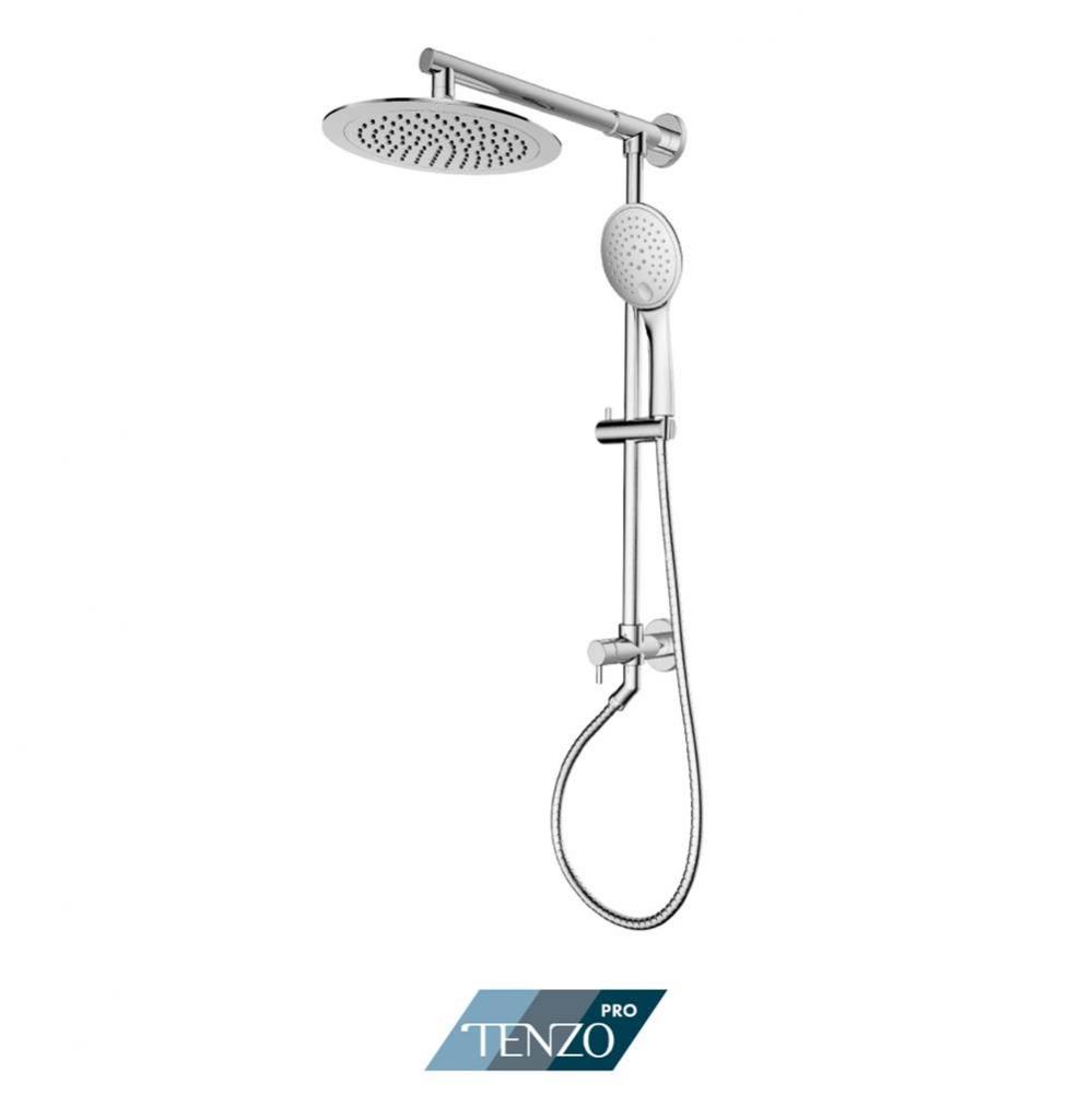 Exposed Shower System 2 Func. W/O Temperature Control Chrome