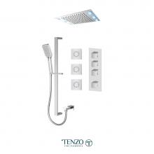 Tenzo F-SLT43-592438-CR - Trim for Slik Extenza kit 3 functions thermo chrome finish