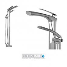 Tenzo F-FL51-CR - Trim for Fluvia floor mount tub filler chrome