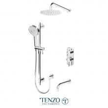 Tenzo ALYPB33-501115-CR - Alyss T-Box Kit 3 Functions Pres Bal Chrome Finish