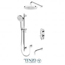 Tenzo ALYPB33-501145-CR - Alyss T-Box Kit 3 Functions Pres Bal Chrome Finish