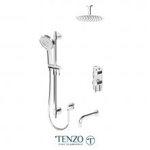 Tenzo ALYPB33-511315-CR - Alyss T-Box Kit 3 Functions Pres Bal Chrome Finish