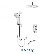 Tenzo ALYPB33-511325-CR - Alyss T-Box Kit 3 Functions Pres Bal Chrome Finish