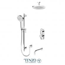 Tenzo ALYT33-511345-CR - Alyss T-Box Kit 3 Functions Thermo Chrome Finish