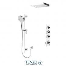 Tenzo ALYT43-55144-CR - Alyss Extenza Kit 3 Functions Thermo Chrome Finish