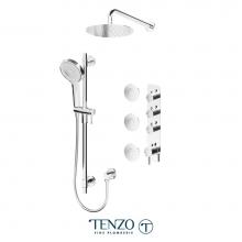 Tenzo ALYT43-571168-CR - Alyss Extenza Kit 3 Functions Thermo Chrome Finish