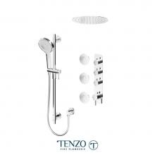 Tenzo ALYT43-601658-CR - Alyss Extenza Kit 3 Functions Thermo Chrome Finish