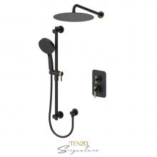 Tenzo F-BET32-20112-C-MB-BG - T-Box Kit 3 Fcts Thermo Bellacio-C Matte Black / Brushed Gold