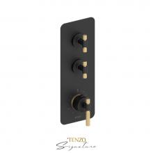 Tenzo BET42-F-MB-BG - Extenza Valve 2 Fcts Thermo Bellacio-F Matte Black/Brushed Gold