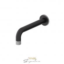 Tenzo BS-312-F-MB-BN - Wall Mount Spout Bellacio-F Matte Black/ Brushed Nickel