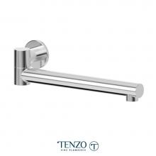 Tenzo BSS-303-CR - Wall Mount Swivel Spout 30Cm (12In) Brass Chrome