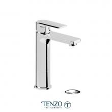 Tenzo DE12M-P-CR - Delano Single Hole Tall Lavatory Faucet Chrome With (Overflow) Drain