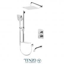 Tenzo DEPB33-503115-CR - Delano T-Box Kit 3 Functions Pres Bal Chrome Finish