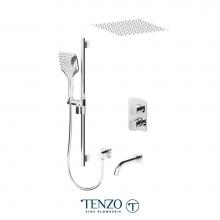 Tenzo DEPB33-511655-CR - Delano T-Box Kit 3 Functions Pres Bal Chrome Finish