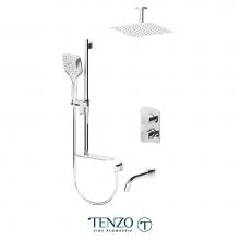 Tenzo DEPB33-513315-CR - Delano T-Box Kit 3 Functions Pres Bal Chrome Finish