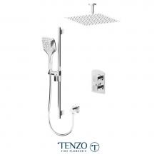 Tenzo DET32-21132-CR - Delano T-Box Kit 2 Functions Thermo Chrome Finish