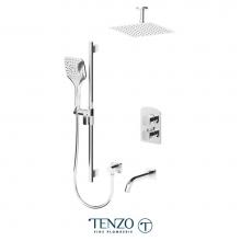 Tenzo DET33-511315-CR - Delano T-Box Kit 3 Functions Thermo Chrome Finish