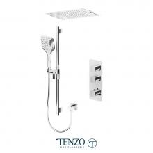 Tenzo DET42-22143-CR - Delano Extenza Kit 2 Functions Thermo Chrome Finish