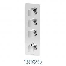 Tenzo F-DET43-CR - Extenza Valve Trims Delano Thermo. 3 Functions Chrome