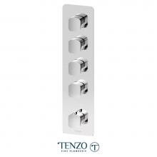 Tenzo F-DET44-CR - Extenza Valve Trims Delano Thermo. 4 Functions Chrome