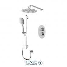 Tenzo FLT32-20311-CR - Fluvia T-Box Kit 2 Functions Thermo Chrome Finish