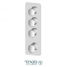 Tenzo F-FLT43-CR - Extenza Valve Trims Fluvia Thermo. 2 Functions Chrome