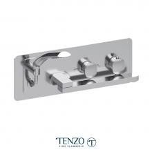 Tenzo FLT74-CR - Wall Mount Tub Faucet With Swivel Spout Fluvia Chrome