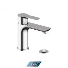 Tenzo GA11-P-CR - Galia Single Hole Lavatory Faucet Chrome With Drain (Overflow)