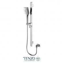 Tenzo KRD-32215-CR - Sliding Bar Kit With Elbow Chrome