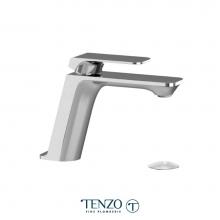 Tenzo QU11-W-CR - Quantum Single Hole Lavatory Faucet Chrome With (W/O Overflow) Drain