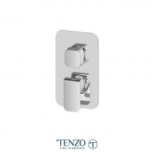 Tenzo F-QUPB32-CR - T-Box Valve Trims Pres. Bal. 2 Functions Diverter Chrome