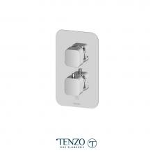 Tenzo F-QUT33-CR - T-Box Valve Trims Thermo. 3 Functions Diverter Chrome