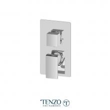 Tenzo F-SLPB32-CR - T-Box Valve Trims Pres. Bal. 2 Functions Diverter Chrome