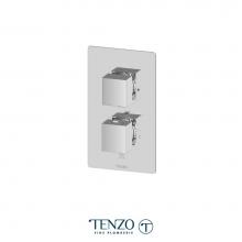 Tenzo F-SLT33-CR - T-Box Valve Trims Thermo. 3 Functions Diverter Chrome