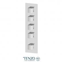 Tenzo F-SLT44-CR - Extenza Valve Trims Slik Thermo. 3 Functions Chrome