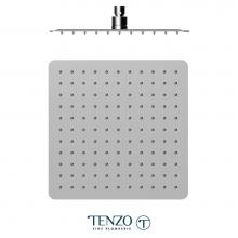 Tenzo SSTS-12-Q-CR - Shwr Head Square With Round Corners30X30Cm (12'') Stainless Steel 2Mm Chrome